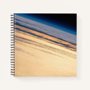 Een orbitale zonsondergang voor de kust van Baja C Notitieboek