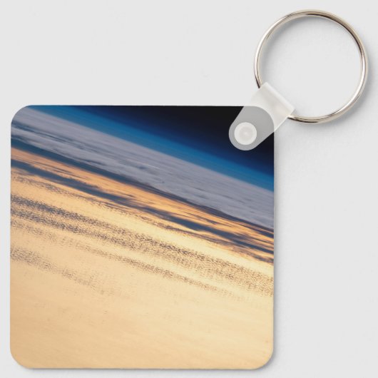 Een orbitale zonsondergang voor de kust van Baja C Sleutelhanger (Achterkant)