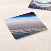 Een orbitale zonsondergang voor de kust van Cabo S Kartonnen Onderzetters (Schuin)