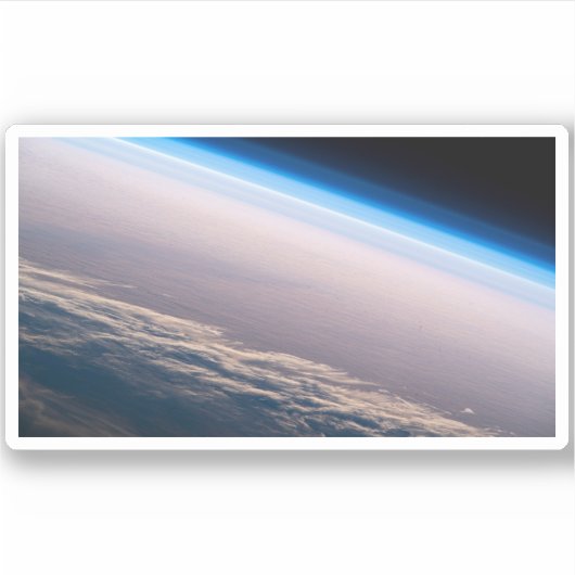 Een orbitale zonsondergang voor de kust van Cabo S Sticker (Voorkant)