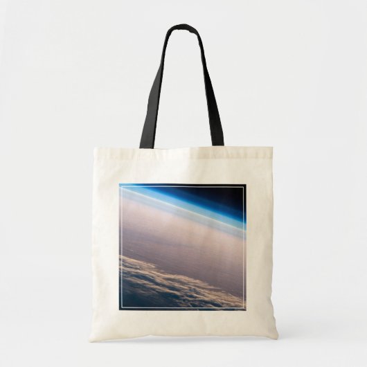 Een orbitale zonsondergang voor de kust van Cabo S Tote Bag (Voorkant)