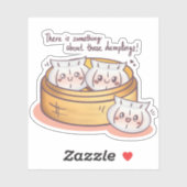 Een orde van smakelijke garnalen. sticker (Vel)