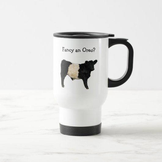 Een Oreo fancy? Belted Galloway Cow Reisbeker (Rechts)