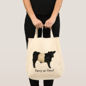 Een Oreo fancy? Belted Galloway Cow Tote Bag (Voorkant (product))