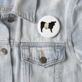 Een Oreo fancy? Belted Galloway Koe Ronde Button 5,7 Cm (In situ)