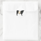 Een Oreo fancy? Belted Galloway Koe Ronde Sticker (Tas)