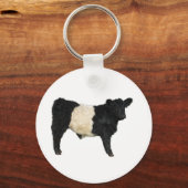 Een Oreo fancy? Belted Galloway Koe Sleutelhanger (Voorkant)
