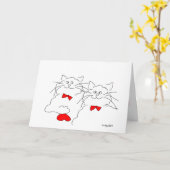 Een orfectiekaart voor Valentijn Kaart (Gele Bloem)