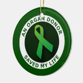 Een orgaandonor redde mijn leven ornament (Links)
