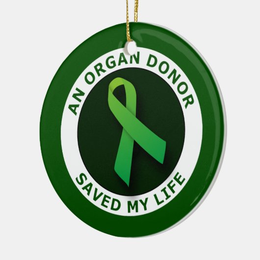 Een orgaandonor redde mijn leven ornament (Links)