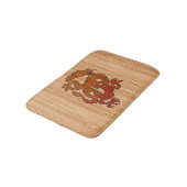 Een orientale draak in Bamboo Badmat (Gekanteld)