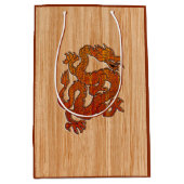 Een orientale draak in Bamboo Medium Cadeauzakje (Voorkant)