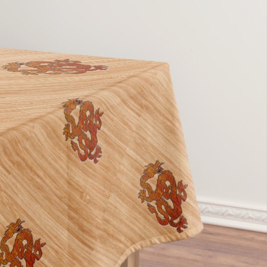 Een orientale draak in Bamboo Tafelkleed (Voorbeeld)