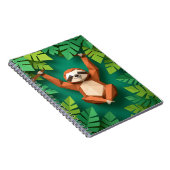 Een Origami Mooie Luiaard Rug Zak Notebook Notitieboek (Rechterzijde)