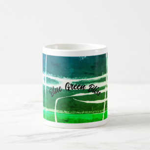 Een origineel abstract ontwerp op een klassieke wi koffiemok