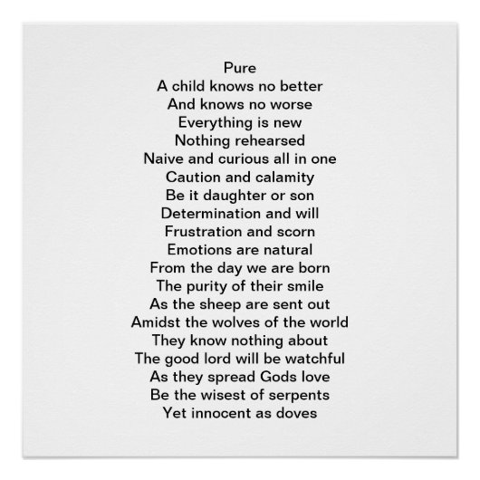 Een origineel gedicht over moeder en zoon perfect poster (Voorkant)