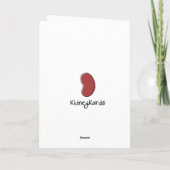 Een originele kaart van de verjaardagsgroet (Achterkant)