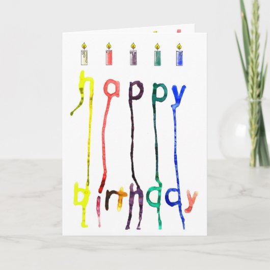 Een originele kaart van de verjaardagsgroet (Voorkant)