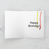 Een originele kaart van de verjaardagsgroet (Binnen)