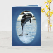 Een orka in Marineland (Frankrijk) Kaart (Gele Bloem)