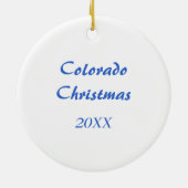 Een Ornament van de kerstboompijn in Colorado (Achterkant)