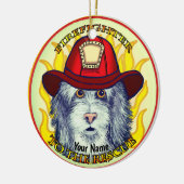 Een ornament van een herdershond (Links)