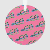 Een Ornament voor cross-country PINK personalisere (achterkant)