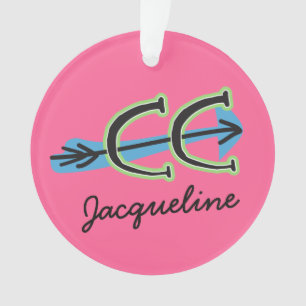 Een Ornament voor cross-country PINK personalisere