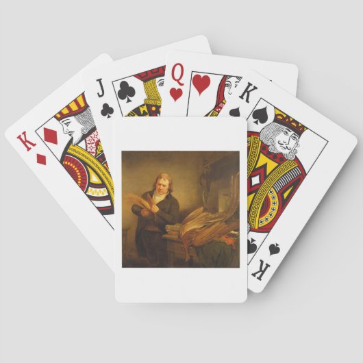 Een ornitholoog, waarschijnlijk Mr Thomson, Animal Pokerkaarten (Achterkant)