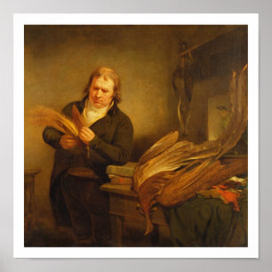 Een ornitholoog, waarschijnlijk Mr Thomson, Animal Poster