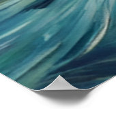 Een otter in het Sterrennacht Zee Poster (Hoek)