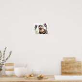 Een otter met distel poster (Keuken)
