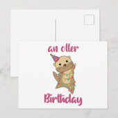 Een Otter-verjaardagswensen Cute Happy Otter-ansic Briefkaart (Voorkant / Achterkant)