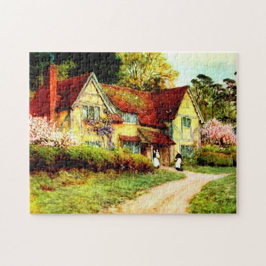 Een oud Buckinghamshire House van Helen Allingham Legpuzzel (Horizontaal)