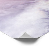 Een oud Chinees gebouw op een bergtop Poster (Hoek)