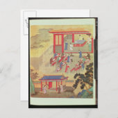 Een oud Chinees openbaar onderzoek Briefkaart (Voorkant / Achterkant)