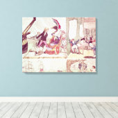 Een oud filosoof onderwijzen canvas afdruk (Insitu (Houten vloer))