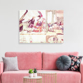 Een oud filosoof onderwijzen canvas afdruk (Insitu (Woonkamer))