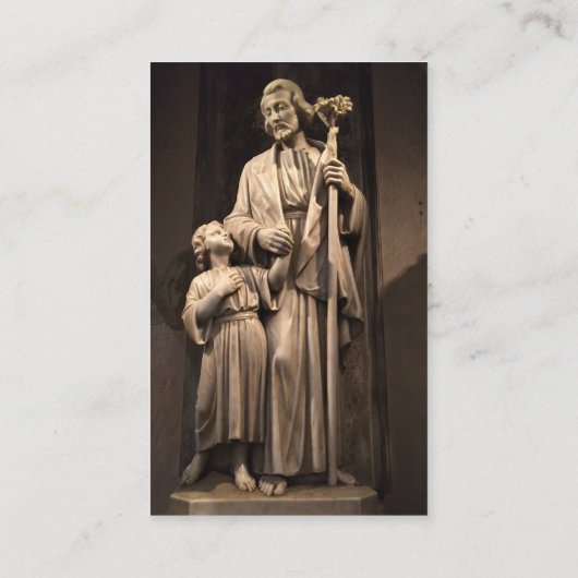Een oud gebed aan de Kaarten van het St. Joseph-ge Visitekaartje (Achterkant)