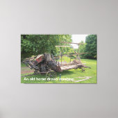 Een oud getekend paard combineert canvas afdruk (Voorkant)