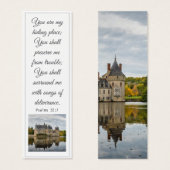 Een oud  herfsttoren Elegant Bijbelvers Mini Visitekaartjes (Voorkant /achterkant)