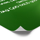 Een oud Iers gezegend, vierkant Poster (Hoek)