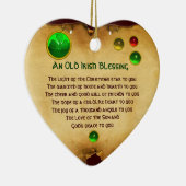 Een oud Iers kerstfeest zonder hartslag Keramisch Ornament (Rechts)