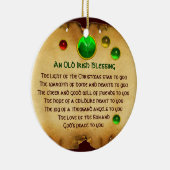 Een oud Iers kerstfeest zonder hartslag Keramisch Ornament (Rechts)