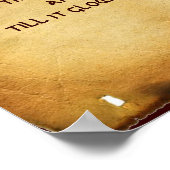 Een oud Iers ontroerend perkament met Keltisch har Poster (Hoek)