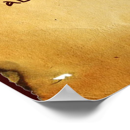 Een oud Iers verbijsterend perkament voor Luck Poster (Hoek)