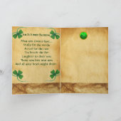 Een oud Iers zegelperkament voor vrachtwagen Feestdagen Kaart (Binnen)