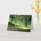 Een oud Iers zegenend.-groen landschap Kaart (Gele Bloem)