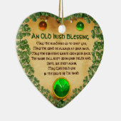 Een oud Iers zegenpark, Heart Keramisch Ornament (Rechts)