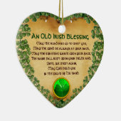 Een oud Iers zegenpark, Heart Keramisch Ornament (Rechts)